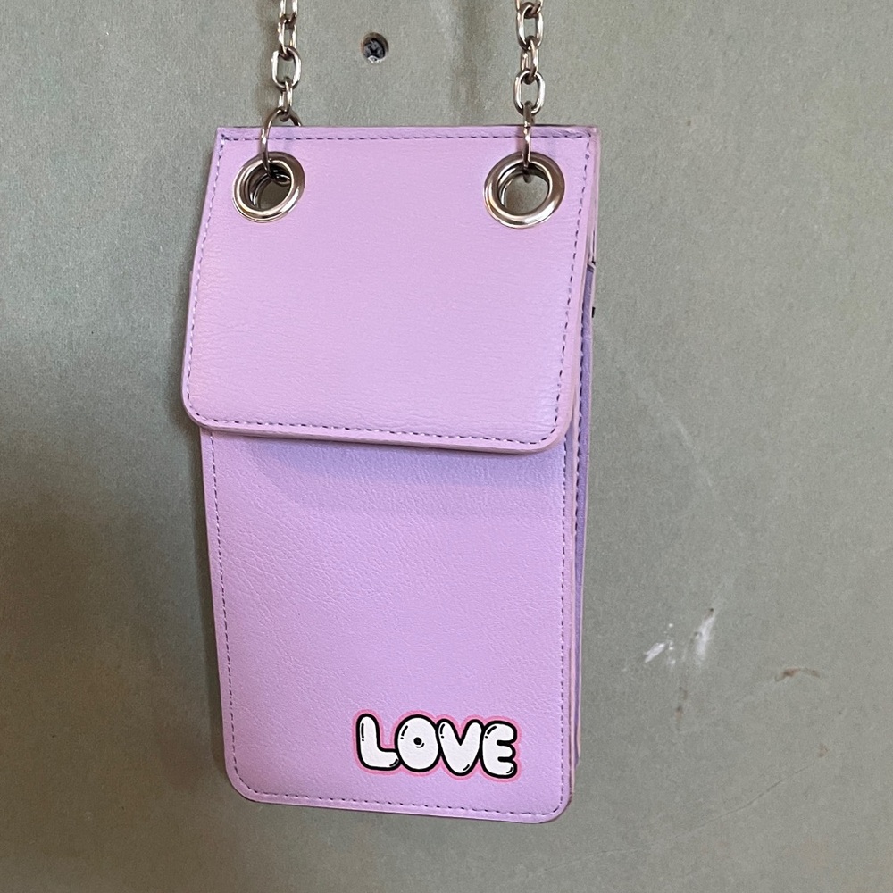 Madden Girl Pink Chain Strap Phone Bag